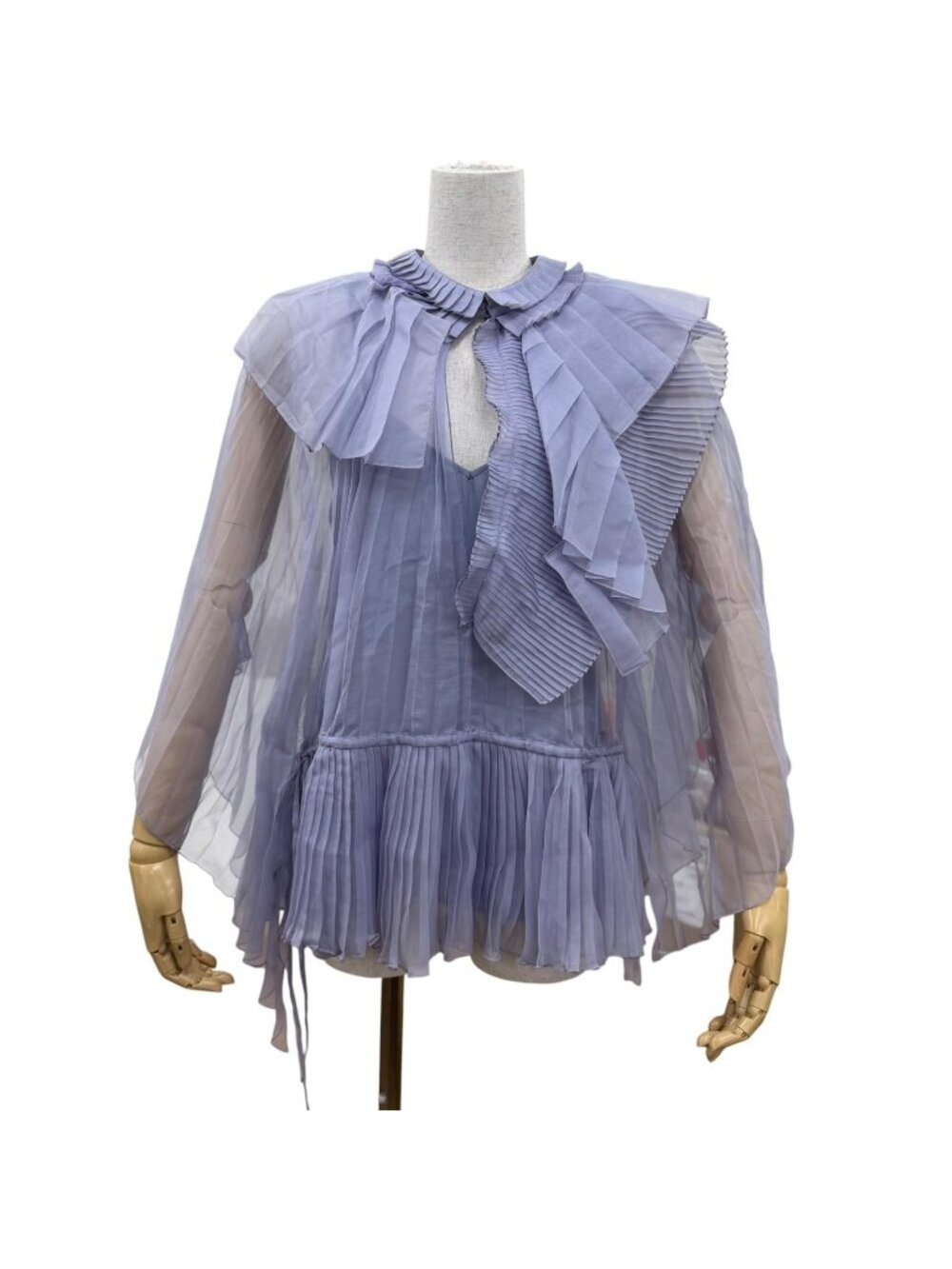 Gucci Silk Pechicoat Blouse Purple